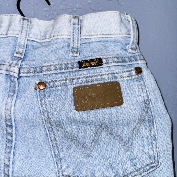 Wrangler Vintage Light Wash Two Tone Jeans Size 27/25” - Picture 5 of 11